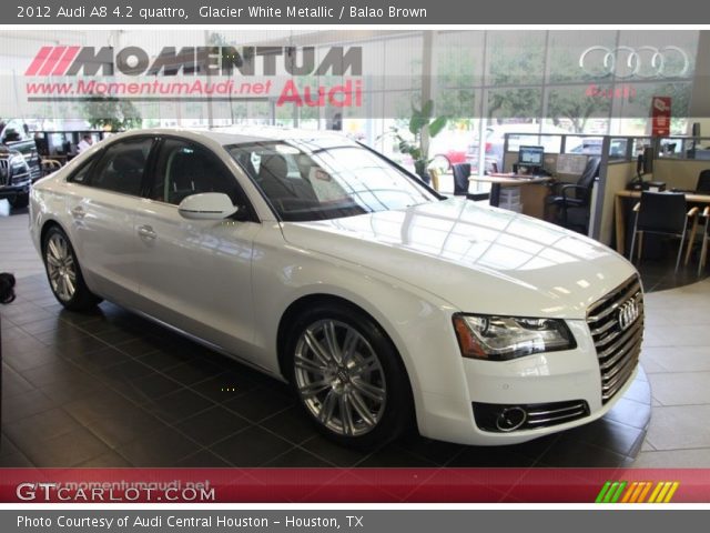 2012 Audi A8 4.2 quattro in Glacier White Metallic