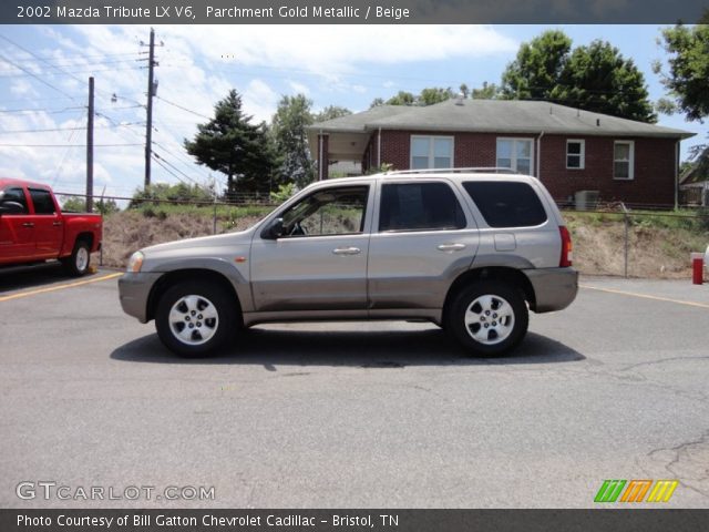 2002 Mazda Tribute LX V6 in Parchment Gold Metallic