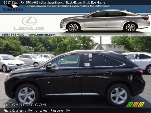 2013 Lexus RX 350 AWD in Stargazer Black