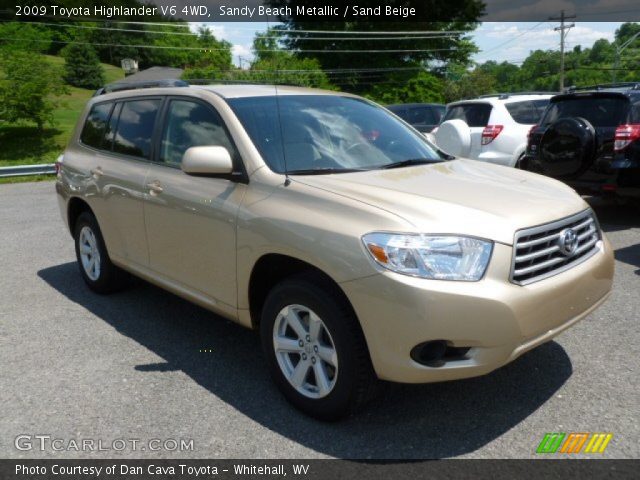 2009 Toyota Highlander V6 4WD in Sandy Beach Metallic