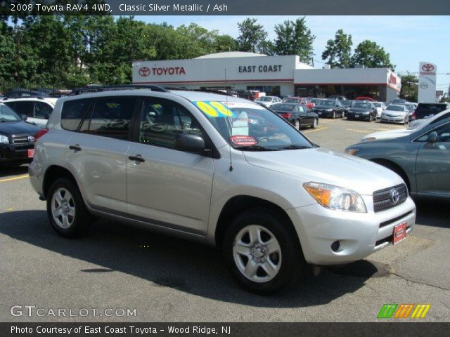 2008 Toyota RAV4 4WD in Classic Silver Metallic