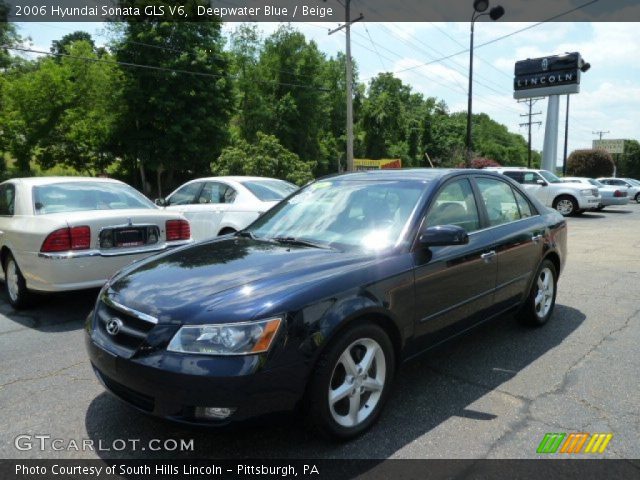 2006 Hyundai Sonata GLS V6 in Deepwater Blue