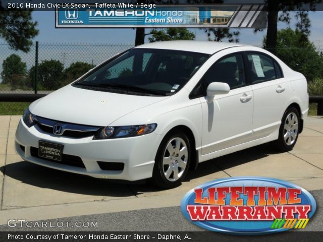 2010 Honda Civic LX Sedan in Taffeta White