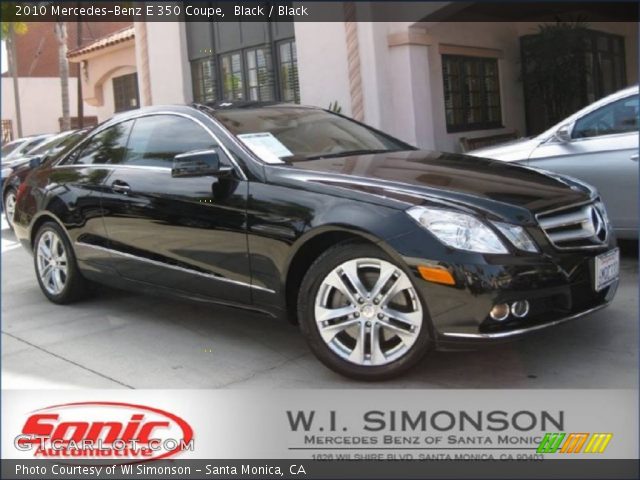 2010 Mercedes-Benz E 350 Coupe in Black
