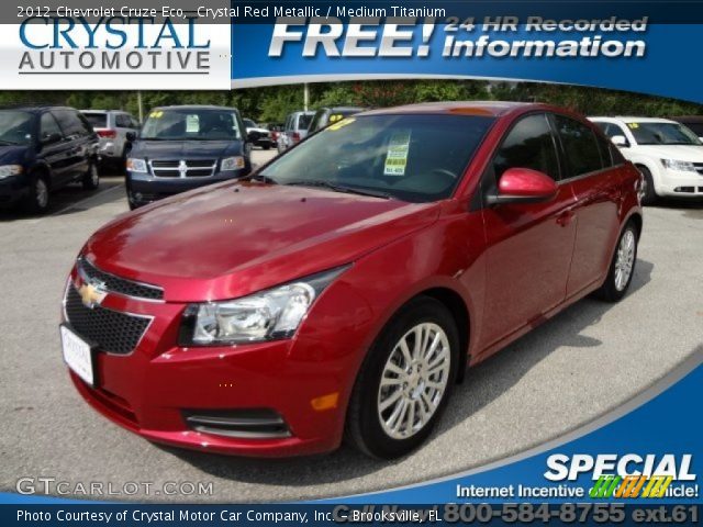 2012 Chevrolet Cruze Eco in Crystal Red Metallic