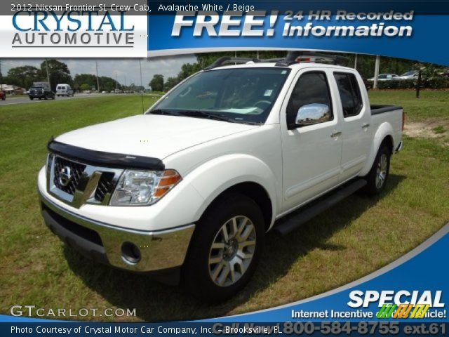 2012 Nissan Frontier SL Crew Cab in Avalanche White