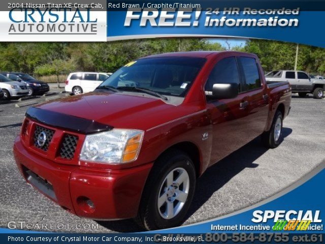 2004 Nissan Titan XE Crew Cab in Red Brawn