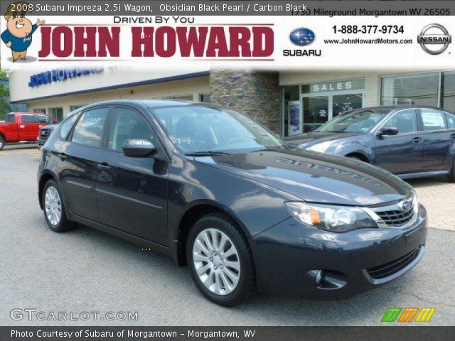 2008 Subaru Impreza 2.5i Wagon in Obsidian Black Pearl