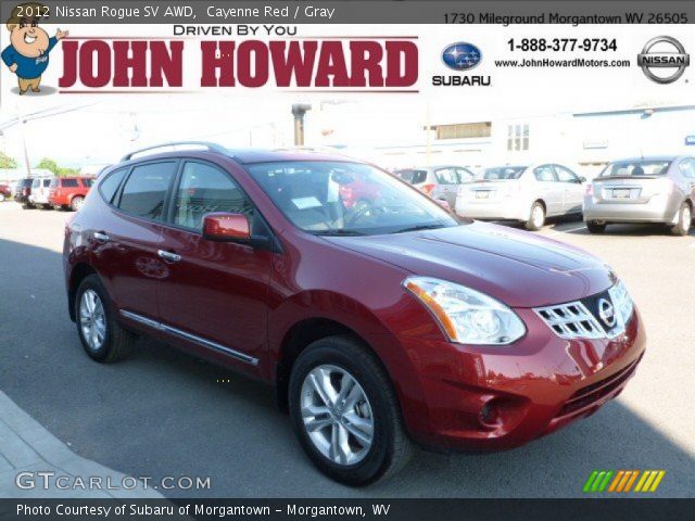 2012 Nissan Rogue SV AWD in Cayenne Red