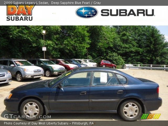 2000 Subaru Legacy L Sedan in Deep Sapphire Blue Pearl