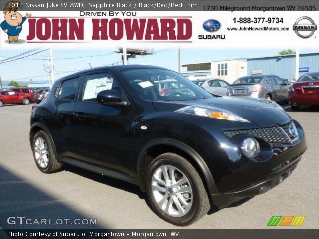 2012 Nissan Juke SV AWD in Sapphire Black