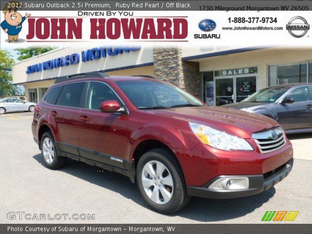 2012 Subaru Outback 2.5i Premium in Ruby Red Pearl