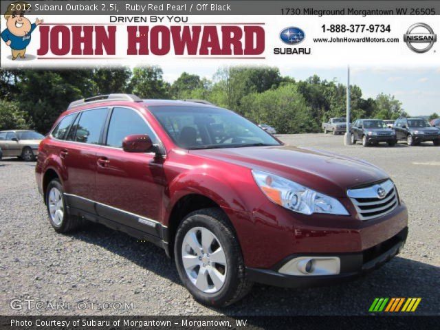 2012 Subaru Outback 2.5i in Ruby Red Pearl