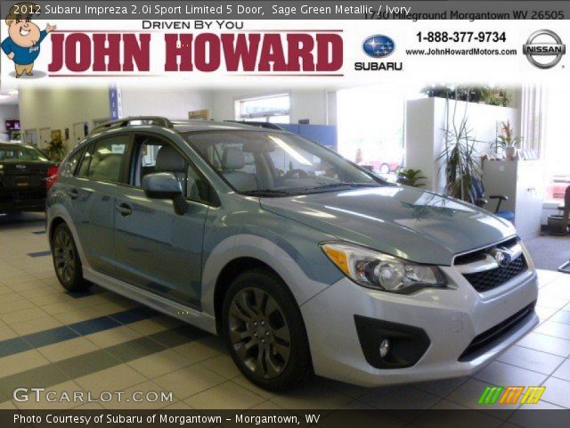 2012 Subaru Impreza 2.0i Sport Limited 5 Door in Sage Green Metallic