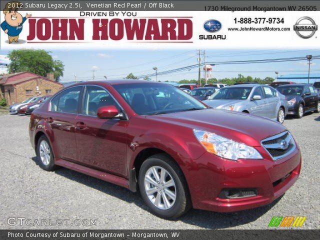 2012 Subaru Legacy 2.5i in Venetian Red Pearl