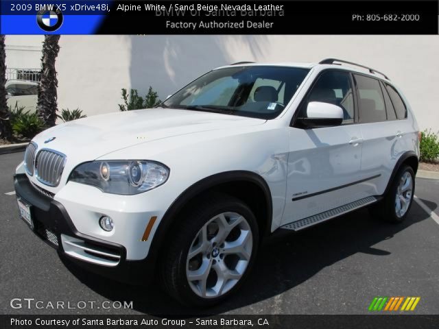 2009 BMW X5 xDrive48i in Alpine White
