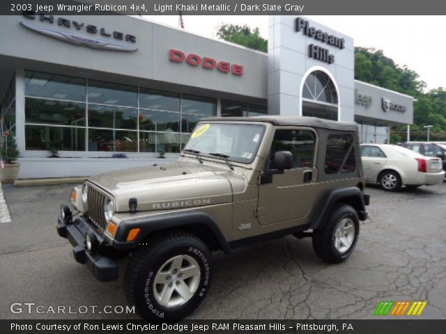 2003 Jeep Wrangler Rubicon 4x4 in Light Khaki Metallic