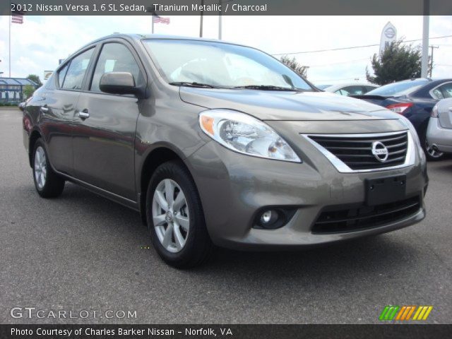 2012 Nissan Versa 1.6 SL Sedan in Titanium Metallic