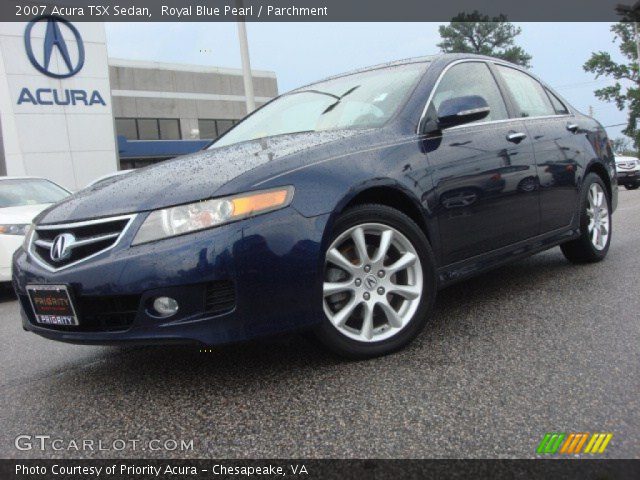2007 Acura TSX Sedan in Royal Blue Pearl