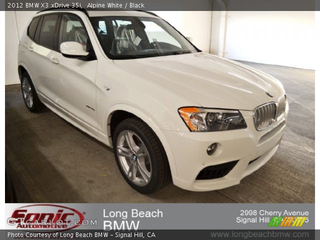 2012 BMW X3 xDrive 35i in Alpine White