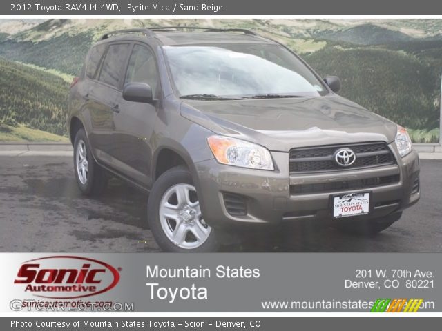 2012 Toyota RAV4 I4 4WD in Pyrite Mica