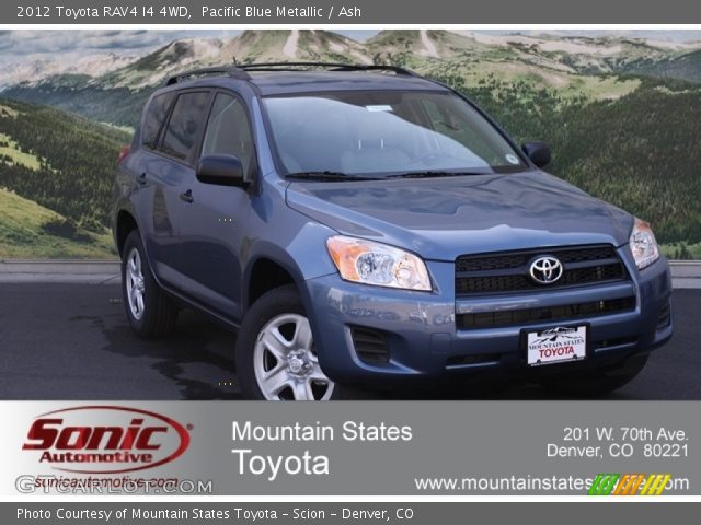 2012 Toyota RAV4 I4 4WD in Pacific Blue Metallic