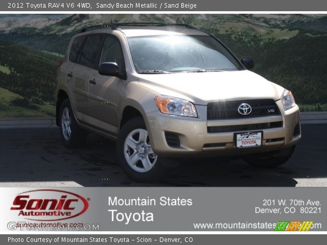 2012 Toyota RAV4 V6 4WD in Sandy Beach Metallic