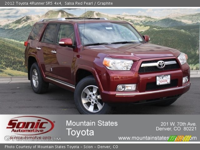 2012 Toyota 4Runner SR5 4x4 in Salsa Red Pearl
