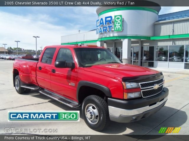 2005 Chevrolet Silverado 3500 LT Crew Cab 4x4 Dually in Victory Red