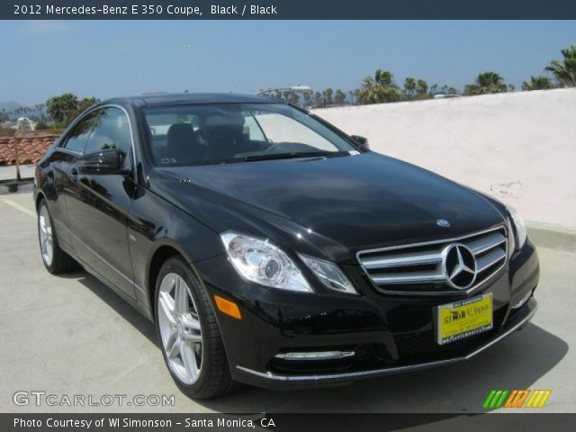 2012 Mercedes-Benz E 350 Coupe in Black