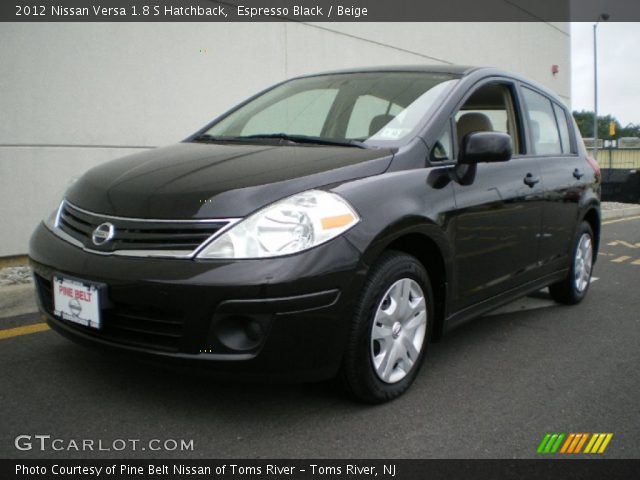 2012 Nissan Versa 1.8 S Hatchback in Espresso Black