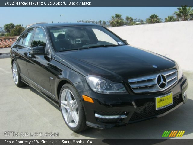 2012 Mercedes-Benz C 250 Sport in Black