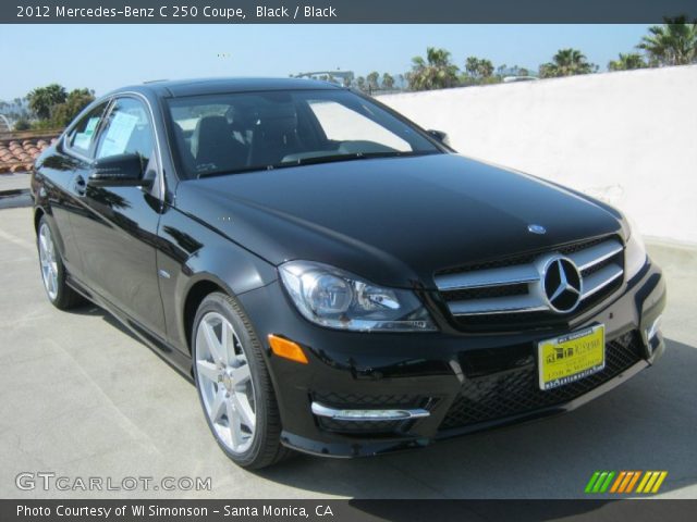 2012 Mercedes-Benz C 250 Coupe in Black