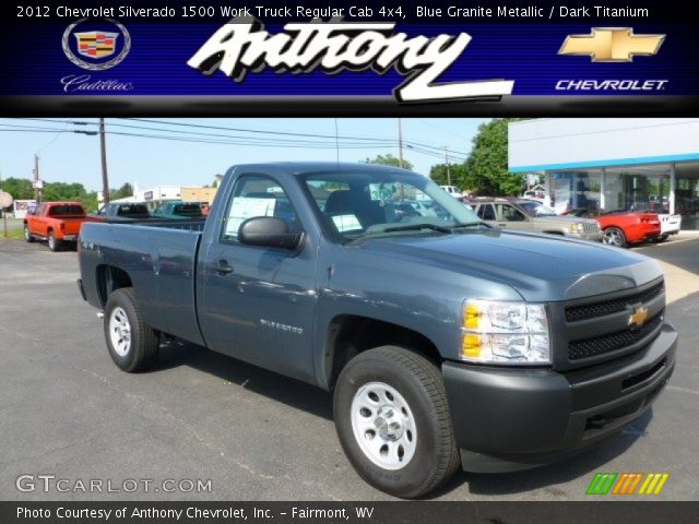 2012 Chevrolet Silverado 1500 Work Truck Regular Cab 4x4 in Blue Granite Metallic