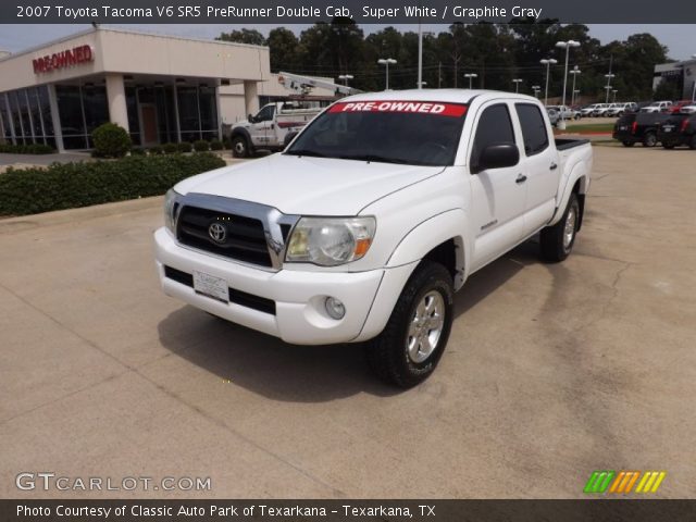 2007 Toyota Tacoma V6 SR5 PreRunner Double Cab in Super White