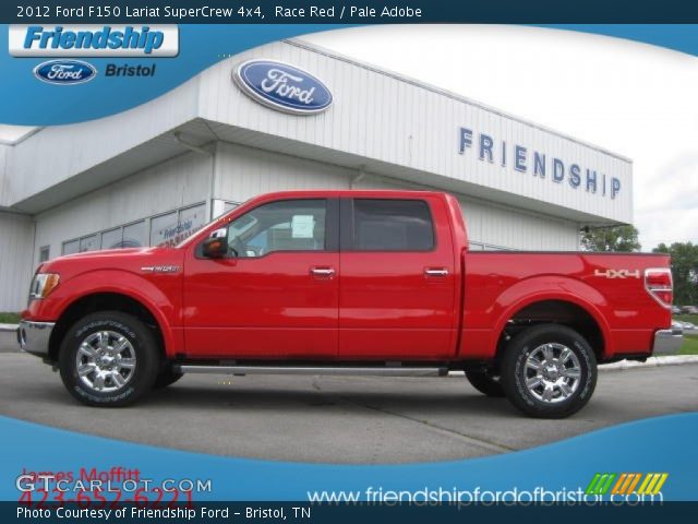 2012 Ford F150 Lariat SuperCrew 4x4 in Race Red