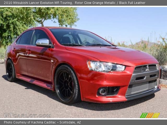 2010 Mitsubishi Lancer Evolution MR Touring in Rotor Glow Orange Metallic