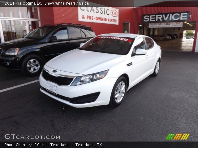 2011 Kia Optima LX in Snow White Pearl
