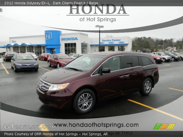 2012 Honda Odyssey EX-L in Dark Cherry Pearl II