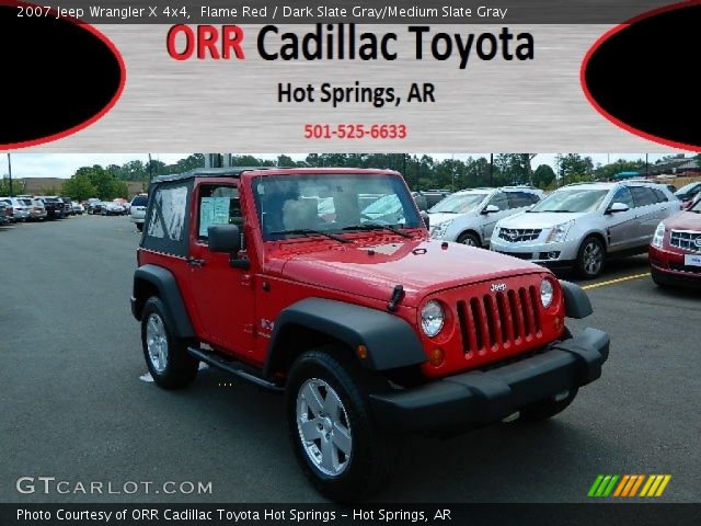 2007 Jeep Wrangler X 4x4 in Flame Red