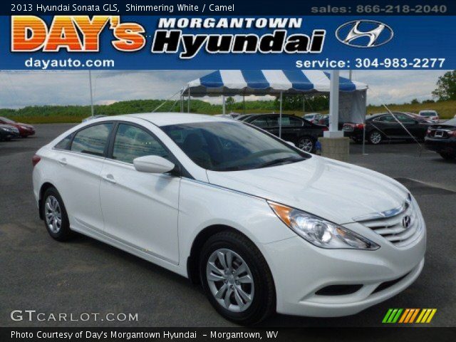 2013 Hyundai Sonata GLS in Shimmering White