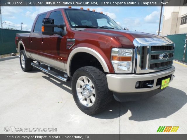2008 Ford F350 Super Duty King Ranch Crew Cab 4x4 in Dark Copper Metallic