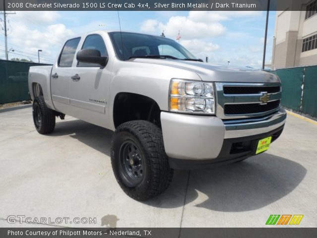 2008 Chevrolet Silverado 1500 LS Crew Cab 4x4 in Silver Birch Metallic
