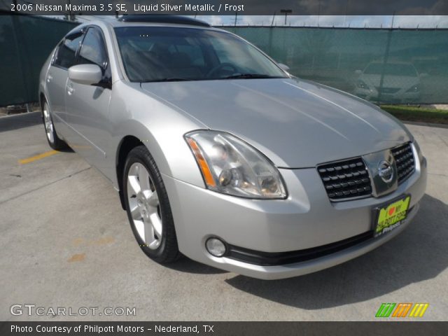 2006 Nissan Maxima 3.5 SE in Liquid Silver Metallic