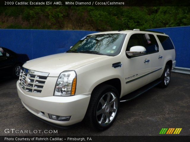 2009 Cadillac Escalade ESV AWD in White Diamond