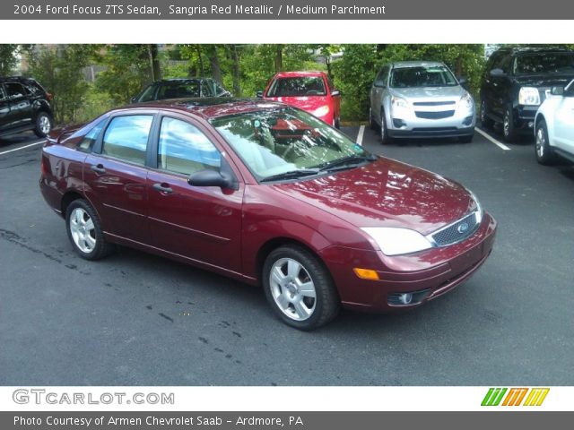 2004 Ford Focus ZTS Sedan in Sangria Red Metallic