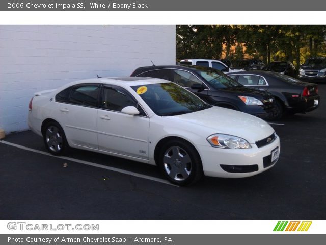 White 2006 Chevrolet Impala Ss Ebony Black Interior