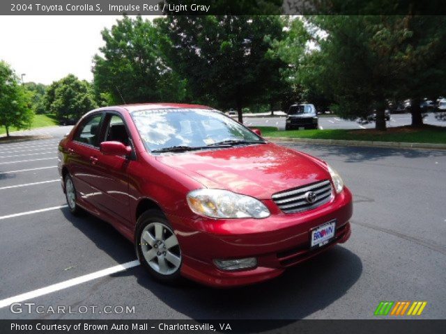 2004 Toyota Corolla S in Impulse Red