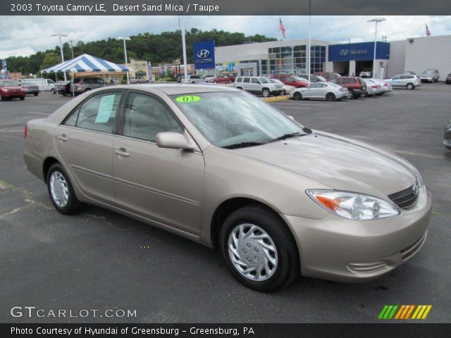 2003 Toyota Camry LE in Desert Sand Mica