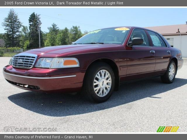 2005 Ford Crown Victoria LX in Dark Toreador Red Metallic
